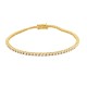 18ct Yellow Gold 2.00ct Claw Set Natural Diamond Line Bracelet