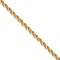 9ct Yellow Gold 4mm Gauge Hollow Rope Chain Bracelet