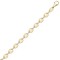 9ct Yellow Gold CZ Anchor Bracelet with Extender
