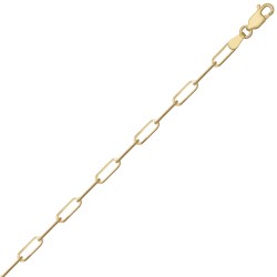 9ct Yellow Gold Paperclip 3.0mm Gauge Chain