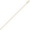 9ct Yellow Gold Flat Curb 1.5mm Gauge Pendant Chain