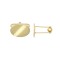9ct Yellow Gold Oval Engine Turned Cufflinks| Swivel Backs
