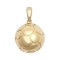 9ct Yellow Gold Football pendant