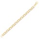9ct Yellow Gold CZ set and Patterened Belcher 11mm Gauge Bracelet