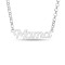 925 Silver Personalised Nameplate