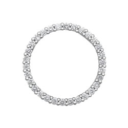 18ct White Gold Natural Diamond Pendant