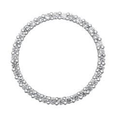 18ct White Gold Natural Diamond Pendant