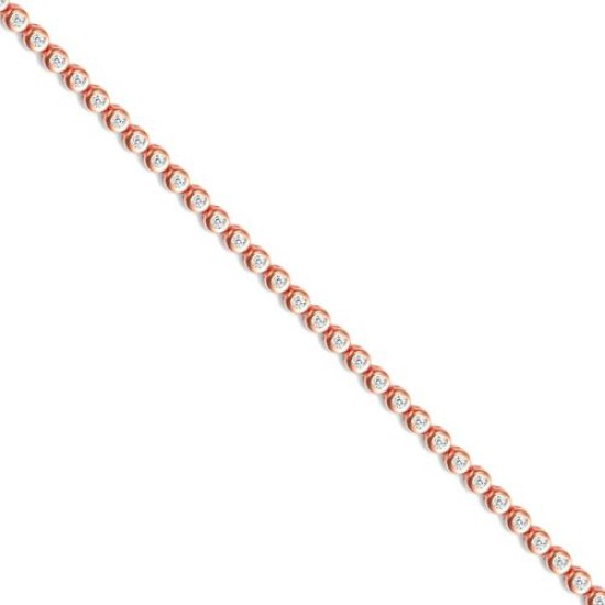 925 Sterling Silver CZ Tennis Bracelet