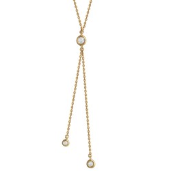 9ct Yellow 0.16ct Natural Diamond Pendant with 16" Chain