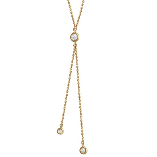 9ct Yellow 0.16ct Natural Diamond Pendant with 16" Chain