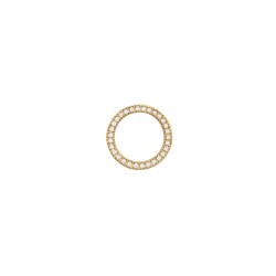 9ct Yellow 0.15ct Natural Diamond Slider Circle Pendant