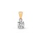 18ct Yellow Gold 15pt 4 Claw Natural Diamond Solitaire Pendant
