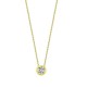 18ct Yellow 1.00ct Threaded Rub over set Natural Diamond Pendant