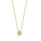 18ct Yellow 0.10ct Threaded Rub over set Natural Diamond Pendant