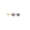 6-7mm premium quality grey cultured pearl Stud Earrings with a 9ct yellow gold post and butterfly fitting.