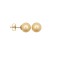 8-8.5mm premium quality cream cultured pearl Stud Earrings with a 9ct yellow gold post and butterfly fitting.