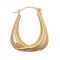 9ct Yellow Baby Creole Earrings