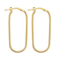 9ct Yellow Shaped Earrings