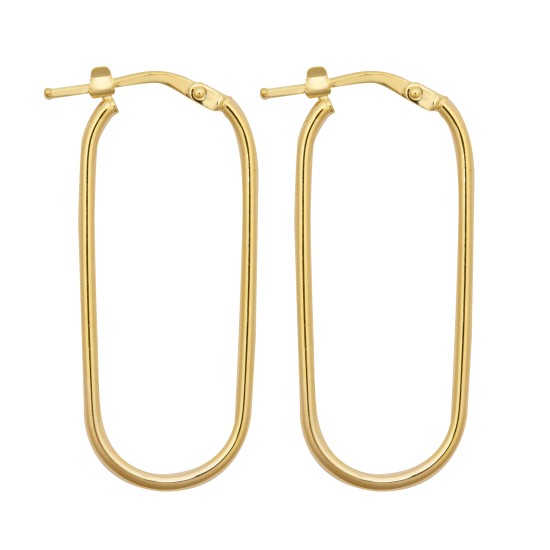 9ct Yellow Shaped Earrings