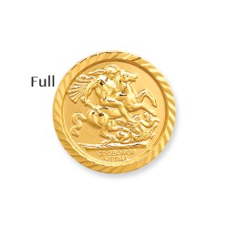 9ct Gold George & Dragon Full SovereignSize Insert
