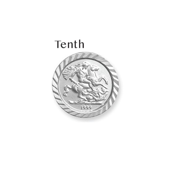 925 Silver George & Dragon 10th Kruger Size Insert (AFD084)