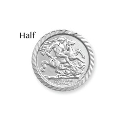 925 Silver George & Dragon Half Sovereign Size Insert (AFD085)