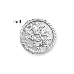 925 Silver George & Dragon Half Sovereign Size Insert (AFD085)