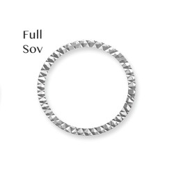 925 Silver Diamond Cut Full Sovereign Bezel (AFD088)