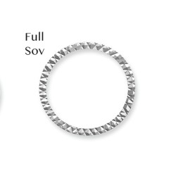 925 Silver Diamond Cut Full Sovereign Bezel (AFD088)