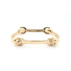 9ct Yellow ladies bone bangle