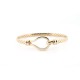9ct Yellow Ladies hook bangle