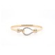9ct Yellow CZ set child hook bangle