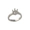 Platinum 0.70ct 6mm Round Solitaire 6 Claw Ring Mount
