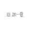 18ct White Gold 20pts Claw set earrings