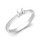 18ct White Gold 0.13ct Natural Diamond Channel-set Wed-fit Ring Mount- Holds 0.25ct