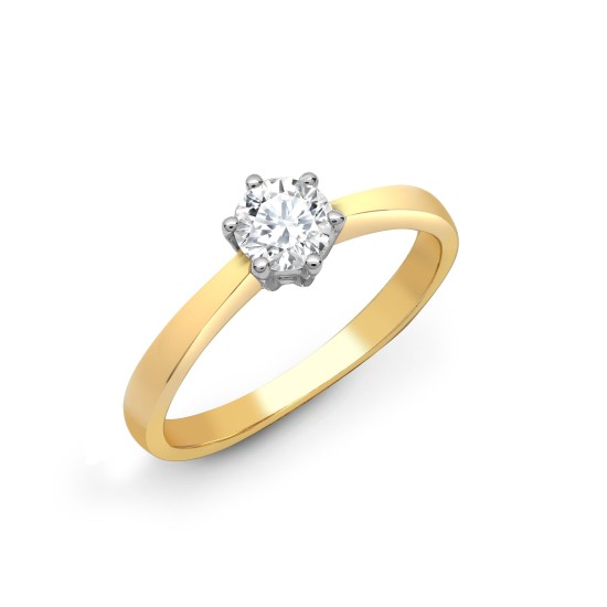 18ct Yellow Gold 1ct Solitaire Natural Diamond Ring
