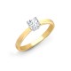 18ct Yellow Gold 25pts Solitaire Natural Diamond Ring