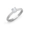 18ct White Gold 1ct Solitaire Natural Diamond Ring