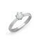 18ct White Gold 70pts Solitaire Natural Diamond Ring