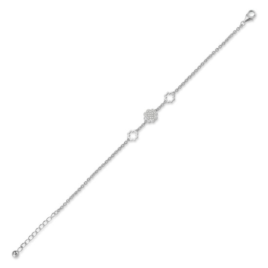 925 CZ Set Cluster Bracelet
