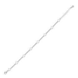 925 Silver CZ Set Bracelet