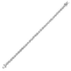 925 Silver CZ Set Bracelet
