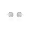 925 Silver CZ Brilliant and Baguette Cut Stud Earrings