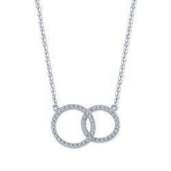 925 Silver Intertwined Circle Necklace