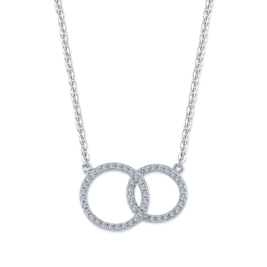 925 Silver Intertwined Circle Necklace