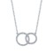 925 Silver Intertwined Circle Necklace