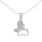 925 Silver CZ Butterfly Pendant