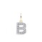 9ct Yellow Gold Cubic Zirconia Initial Pendant