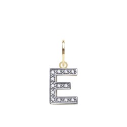 9ct Yellow Gold Cubic Zirconia Initial Pendant
