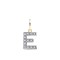 9ct Yellow Gold Cubic Zirconia Initial Pendant